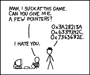 XKCD Pointers Comic